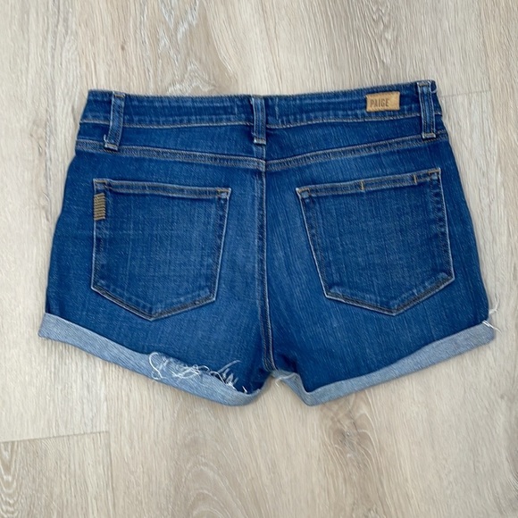 Paige Jimmy Jimmy Short Cuffed Hem Denim Jeans Size 28 - Picture 4 of 7
